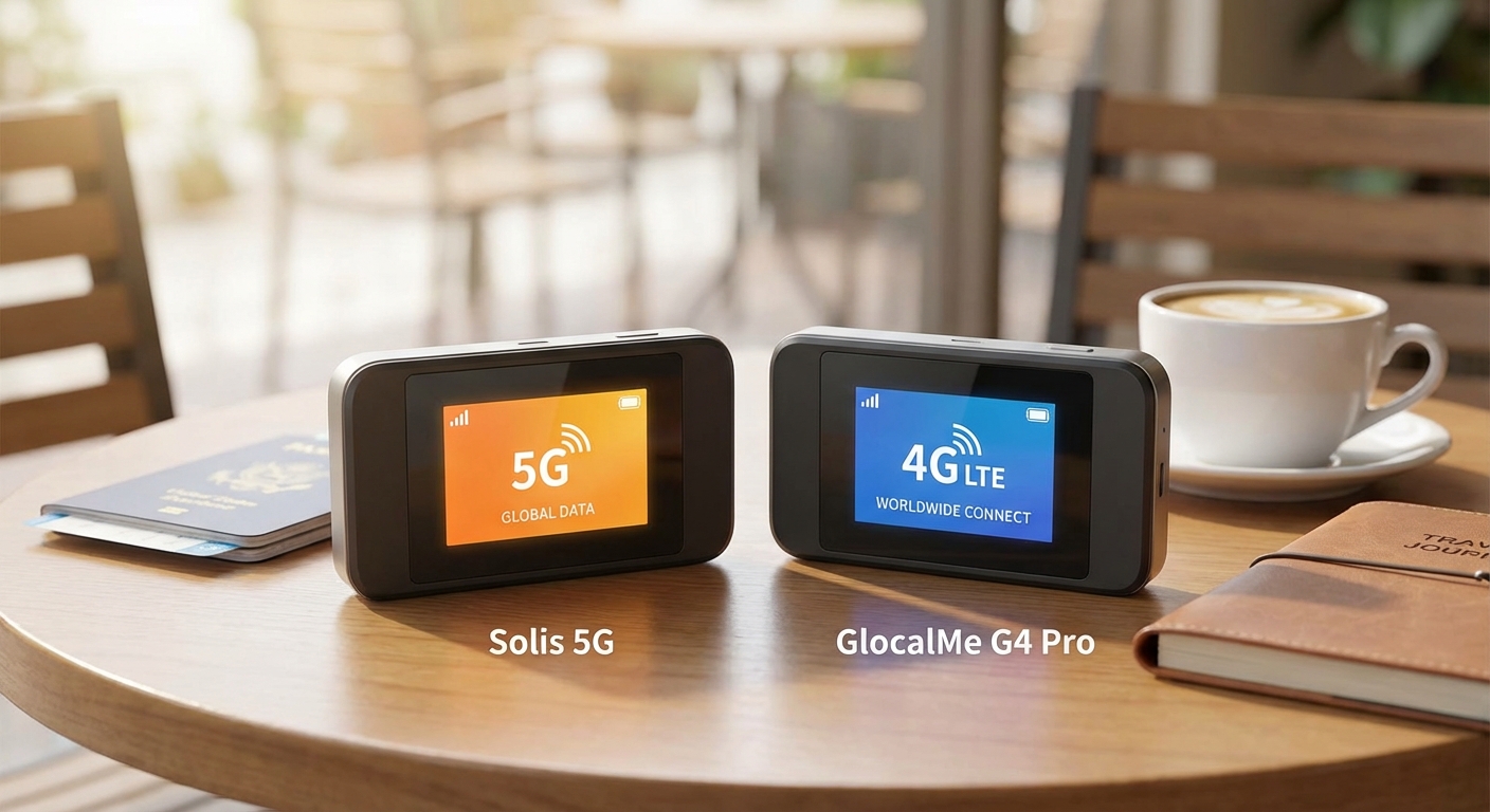 Solis 5G vs GlocalMe G4 Pro global hotspot comparison